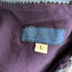 Buttons Sugardale Retro Pinup Shirt Dress L Blue Short Sleeves  Pockets Lined Photo 5