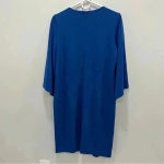 Chico's Chico’s Kimono-Sleeve V-Neck Dress In Blue Size 4/6 Chico’s Size 1 Photo 4