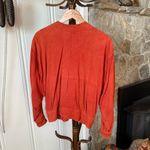 Vintage Crimson Rust Red Suede Leather Bomber Jacket Size L Photo 7
