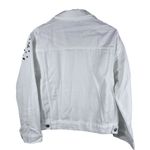 NWT Women’s White Jean Jacket Embellished Western Trucker Photo 7