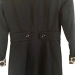 H&M Women Coat 4 Black Contrast Lining Trench Long Line Stylish Jacket Chic Photo 5