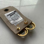 Anthropologie  Festive Embellished Teardrop Post Earrings‎ - Grey - NWT Photo 6