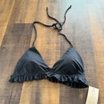 ALBION FIT NWT Black Triangle Bikini Top Size Large Photo 3