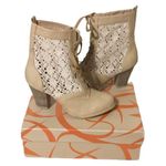 Chase and Chloe New  Heel Booties Shoes Beige Size 8 Photo 1