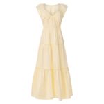 Derek Lam  Tiered Ruffle Midi Dress Size 6 Cotton Cottage Sundress Designer $420 Photo 6