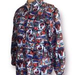 Vintage Mine & Bills Outfitters Shirt Western Button Up Retro Orange Crate Art Size L Photo 9