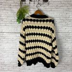 Kirundo Black and Cream Bubble Knot Chunky Open Cardigan Size M Photo 4