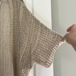 Blu Pepper Women's Beige Open-Knit Sweater Photo 2