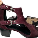 Rag and Bone  Burgundy Made in Italy Suede Sandals in Size 8.5 Photo 0
