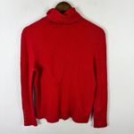 Talbots Turtleneck Sweater Womens Large Red Ribbed Knit Old Money Quiet Luxury Photo 4