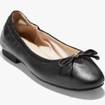 Cole Haan NWOB  Women's Keira Ballet Flat, Black leather bow size 7B 1083 Photo 0