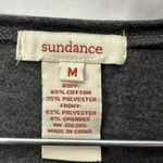 Sundance Catalog Burgundy Velvet Ruched Gray Dulcet Tones Tee Top Size M Photo 4