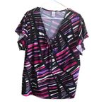 Bobbie Brooks Blouse Womens Size 2X Purple Photo 1