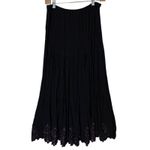 Yoakum Double D Ranch Embroidered Jacket Skirt Set Scalloped Hem Black Purple M Size M Photo 4