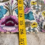 Talbots  Roll-up Long Sleeve Cotton FLORAL/POLKA DOT Blouse Sz S Multicolored‎ Photo 13