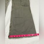 ZARA Mid Rise Wide Leg Cargo Pants in Army Green 4 Photo 13
