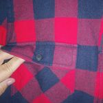 J.Crew M Red Navy Buffalo Plaid Zip Shirt Photo 4