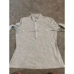 Calia‎ Carrie Underwood Shirt Women XL Long Sleeve 1/4 Zip Camo Floral Gray Photo 6