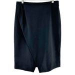 J.Crew  365 Black Asymmetrical Pencil Skirt in Everyday Wool Size 12 Tall 12T Photo 1
