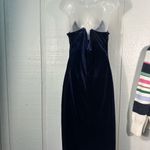 Sam Edelman  Blue Velvet Spaghetti Straps Slip Dress Size 6 NWT Photo 8