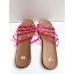 BP  Sandals Womens Size 6 Slip On Open Toe Studded Pink Slides Photo 3