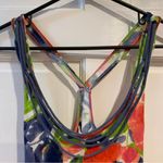 Abercrombie & Fitch Floral Racerback Necklace Tank Top in Red/Blue/Green - XS Photo 3