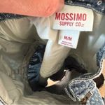 Mossimo Chambray Denim Spaghetti Strap Fit & Flare Circle Print Dress Medium Blue Photo 3