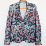 Sundance Matisse Blazer Floral Navy Pink Size M Boho Artsy‎ Academia Cottagecore Blue Size M Photo 0