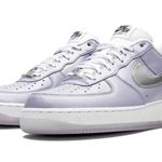 Nike Air Force 1 '07 Women's Shoes Oxygen Purple/Metallic Silver size 8 Photo 2