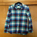J.Crew Shrunken Boy Shirt in Gemstone Plaid Size 2 Photo 1