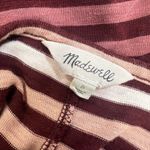 Madewell  Striped Sleeveless Knee Length Casual Dress in Pink Tones (M) Photo 5