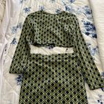 Francesca's glo fashion francesca’s green and blue top Photo 1