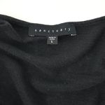 Sanctuary Linen Cap Sleeve Top with Contrast Trim Black Size Large Photo 4