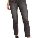 EDWIN Bree High Waist Raw Hem Crop Straight Leg Jeans In Ashland size 25 Photo 0