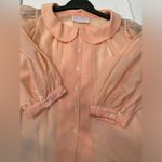 Blair‎ Woolverton Vintage 2 piece skirt and shirt Pastel Cotton Size 12 Orange Photo 9