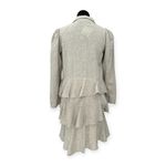 ZARA  | NWT | Small | Limited Edition Gray Tiered Ruffle Puff Sleeve Mini Dress Photo 7