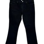 ZARA SZ 6 The Disco Pant Jeans Mid-Rise Frayed Hems Zip-Fly Bootcut Black Womens Photo 0
