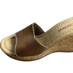 No Boundaries  Heeled Clog Sandals Open Toe Brown  Women's Size 9.5 Eur 42 Sku 21 Photo 1