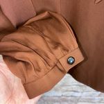 Classiques Entier  Silk Blend Tie Neck Blouse in Whiskey Size Medium NEW Photo 2