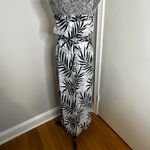 Massimo Bamboo Print Black and White Strapless Maxi Dress. Small/ Petite. Size undefined Photo 1