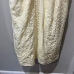 Vintage 60s 70s Beige halter maxi dress wedding Size Medium Lined Lace Zipper Photo 2