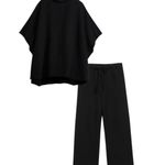 Frank & Eileen  Black Malibu Travel Set Size Medium NEW With tags MSRP 386.00 Photo 2