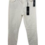 NWT Liverpool Ivory Cream Porcelain Hugger Piper Ankle Skinny Jeans Size 4 / 27 White Photo 0