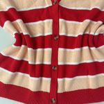 Loft New  Women's Button Up Striped Short-Sleeve Cardigan Size XL Photo 3