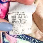 Vintage Floral Swimsuit Neon Retro One Piece Swimwear Pink Size 12 Photo 3