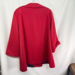 Modcloth  XL Coat Red Lined Nautical‎ Ribbed Peter Pan Collar A Line Swing 933 Photo 1