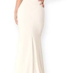 Lulus Finding the One White Mermaid Maxi Dress size XS NWT Photo 1