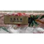 SSLR | Women’s Collection Hawaiian Florals Pink Flamingos Button Down Top | XXL Photo 2