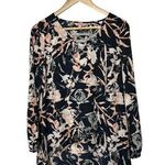 Juicy Couture Pillow Talk Floral Love Black & Pink Floral Tunic Top Size Small Photo 0