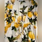Blue Island  lemon print swim coverup Photo 2